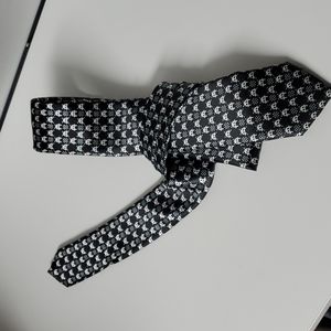 Black Tie Geek Never Been Worn Skinny Black Space Invaders Tie